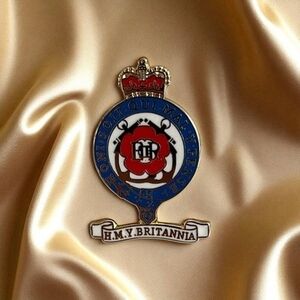 H.M.Y. Britannia Souvenir Lapel Pin Vintage Collectible